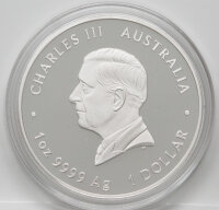 Australien 1 Dollar 2026 - Lunar III - Jahr des Pferdes  1 Unze proof coloriert