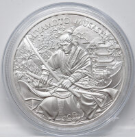 Miyamoto Musashi Silber Round – Motiv Vorderseite...