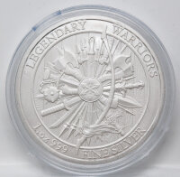 Rückseite der Medaille mit Serienaufschrift und...