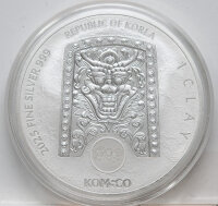 Nahaufnahme Motive / Prägezeichen / Inschriften der Silbermedaille