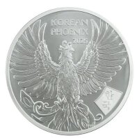 Silbermedaille Korean Phoenix 2025 – stilisierte...
