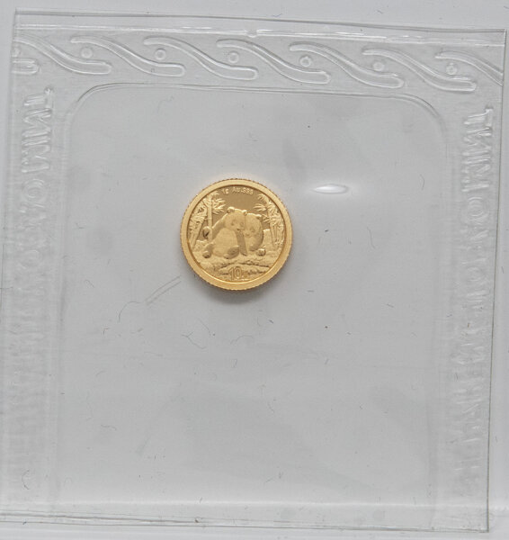 Münze China 10 Yuan 2026 Gold Panda – Goldmünze 1 g Feingold (.999) mit Pandamotiven und Himmelstempel Peking