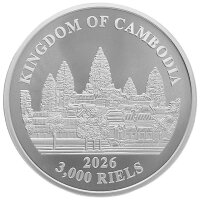Kambodscha 3.000 Riels 2026 - Lost Tigers #5 - coloriert
