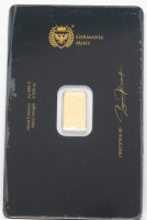 Germania Mint – 1/100 oz  Au 999,9 Gold Barren / Stamped Bar