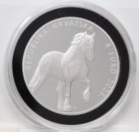 Kroatien 4 Euro 2025 - Kroatisches Kaltblut - 1 oz Silber PP
