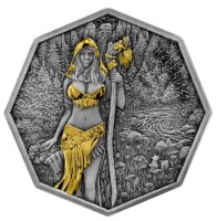 Germania 5 Mark 2025 - Witchcraft - Herbalist Ritual - 1 oz. Silber - teilvergoldet