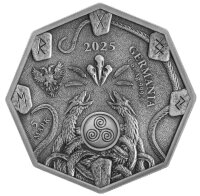 Germania 5 Mark 2025 - Witchcraft - Herbalist Ritual - 1 oz. Silber - teilvergoldet