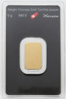 Argor-Heraeus – 5 g Au 999,9 Goldbarren