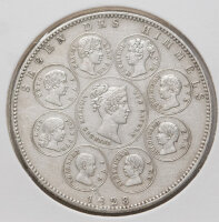 Bayern 1 Taler 1828, Rückseite mit zentraler...