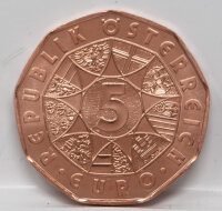 Österreich 5 Euro 2026 - Neujahr - Spring ins Glück - Kupfer, unc.