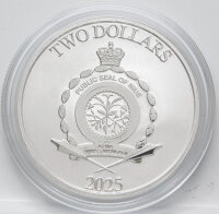 Niue 2 Dollar 2025 - Disney - Seasons Greetings - 1 oz. silber