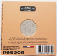 Frankreich 5 Euro 2025 - 180 Jahre SPA - Hase