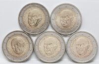 Deutschland 5 x 2 Euro 2026 Konrad Adenauer Satz mit...