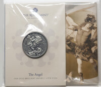 5-Pfund-Gedenkmünze Großbritannien 2026 „The Angel“ in BU-Qualität im Original-Blister der Royal Mint.
