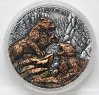 Republik of Liberia 25 Dollar 2026 - Megafauna #1 - Cave Lion 2 oz Silber Ultra High Relief