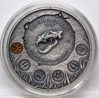 Republik of Liberia 25 Dollar 2026 - Megafauna #1 - Cave Lion 2 oz Silber Ultra High Relief