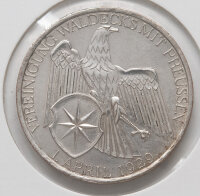 3 Mark 1929 „Vereinigung Waldecks mit...