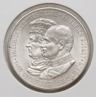 Nahaufnahme der Gedenkmünze von 1909 zum...