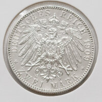 Rückseite der 2-Mark-Silbermünze mit dem...