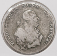 Nahaufnahme der Vorderseite des preußischen Talers...