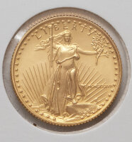 Vorderseite der 1/4 Unze American Gold Eagle 1987. Lady...