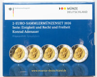 Gesamtansicht des offiziellen Folders der Münze...