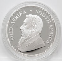 Vorderseite der Silbermünze 1 Unze Krügerrand...