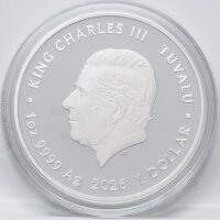 Tuvalu 1 Dollar 2026 - Deadly & Dangerous - Giant Centipede (Riesentausendfüßler)