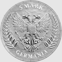 Vorderseite der 1-Unzen-Silbermünze 2026 zeigt...