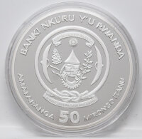 Ruanda 2026 50 RW Francs - Jahr des Pferdes - PP - Rose Gold