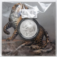 Die Rückseite der Silbermünze präsentiert...