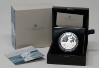 Vorderseite der 5 Pfund Britannia 2 oz Silbermünze...