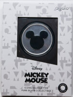 Detaillierte Silhouette-Prägung von Mickey Mouse in...