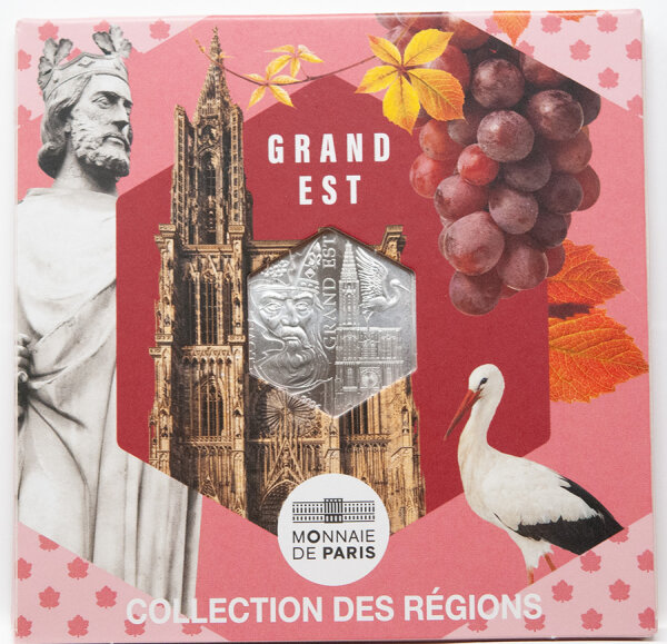 Kulturelle Wahrzeichen der Region Grand Est auf der Motivseite.