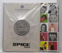 Ikonisches Spice Girls Gruppen-Logo und Schriftzug auf...