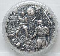 Rückseite der 2 oz High Relief Münze:...