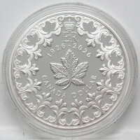 Die Wertseite präsentiert das offizielle Bildnis von König Charles III. nach dem Entwurf von Steven Rosati. Die Inschrift umfasst CHARLES III, D. G. REX sowie das Prägejahr 2026. Der Hintergrund ist in feinster Proof-Manier hochglanzpoliert.