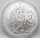 Rückseite der 10 oz Silbermünze Niue 2026 mit dem Wappen und dem Nennwert von 25 Dollar.