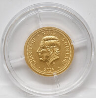 Vorderseite der Niue 5 Dollar Goldmünze 2026 mit dem...