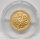 Rückseite der 1/25 oz Goldmünze 2026 Czech Lion mit dem Porträt von King Charles III. und Nennwert.