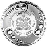 Wertseite: Das Wappen von Samoa, Nennwert 2 TALA, Gewicht...