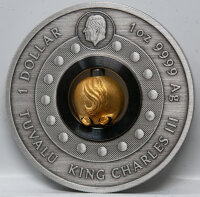 Tuvalu 1 Dollar 2026 - Jahr des Pferdes - Lucky Charm ( Rotating Horse)