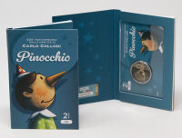 Vorderseite der offiziellen Coincard Pinocchio.