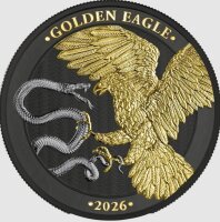 Die Vorderseite präsentiert das Wappen Maltas auf einem dunklen Ruthenium-Schild, veredelt mit goldfarbenen Akzenten, inklusive Jahrgang und Nennwert.