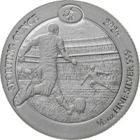 Rückseite der Ruanda Sporting Ounce Silbermünze...