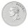 Rückseite der 1 oz Silbermünze Emu 2026 mit dem Porträt von König Charles III., dem Nennwert 1 Dollar und dem Ausgabeland Australien.