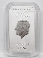 Tuvalu 1 Dollar 2026 - Stranger Things - Season 5 - 1 oz Silber