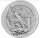 Detaillierte Darstellung des Erzengels Michael mit ausgebreiteten Flügeln, der mit einer Lanze den Drachen besiegt. Umlaufende Inschrift: PER CRUCEM TUAM SALVA NOS CHRISTE REDEMPTOR sowie 1 OZ FINE SILVER 999 2026.
