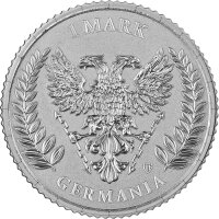Germania 1 Mark 2026 - 1/10 oz. Silber BU - Coincard