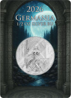 Gesamtpaket der halben Unze Silber Germania 2026 (4 Mark)...